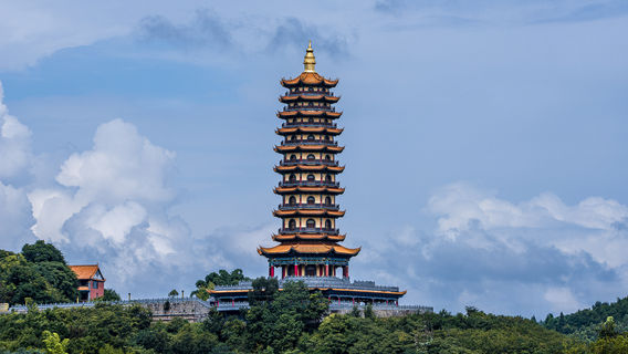 jin ping shan feng jing qu - jin ping shan guan guang ta