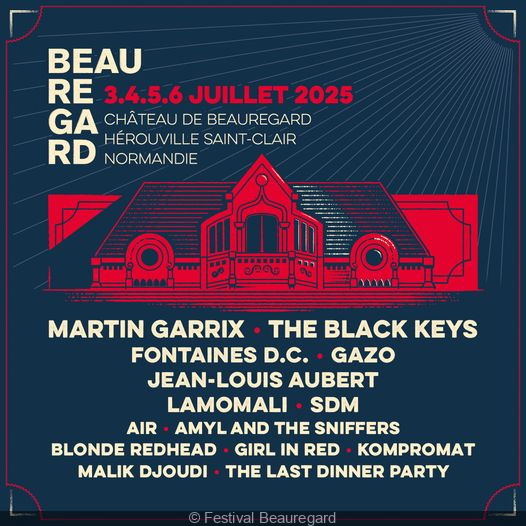法國埃魯維爾聖克萊 · Beauregard 音樂節 2025 | 埃魯維爾聖克萊
