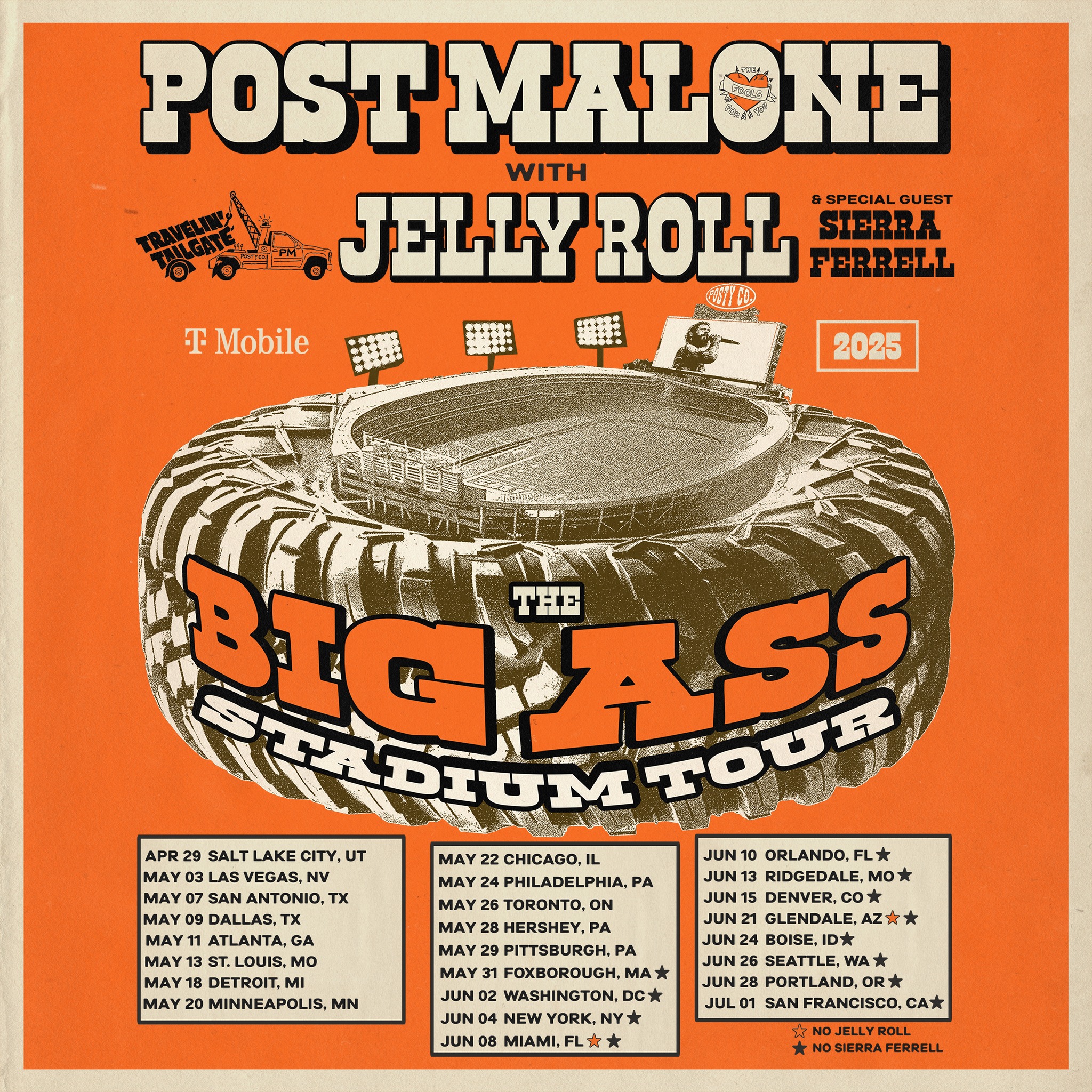 Post Malone Concert 2025 Miami | Post Malone Presents: The BIG ASS Stadium Tour in Miami | Hard Rock Stadium | Hard Rock Stadium