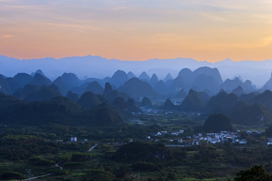 千里江山圖大型水墨畫打卡地