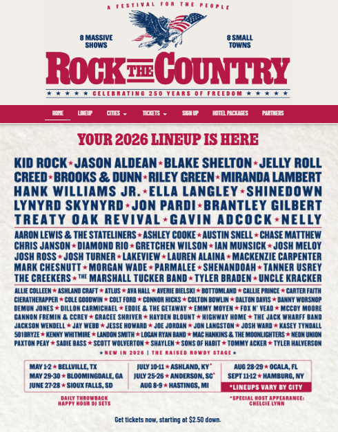 Su Waterfall | Rock The Country Sioux Falls, SD 2026 | W. H. Lyon Fairgrounds