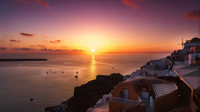 4_Sunset of Santorini