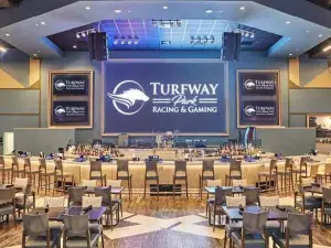 Homestretch at Turfway Park