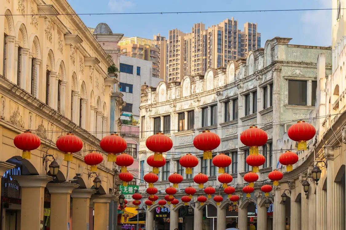 広東省仏山市華蓋路歩行街周辺のホテル