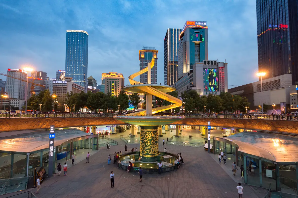 Chengdu Metro Lines 1 & 2: Tianfu Square