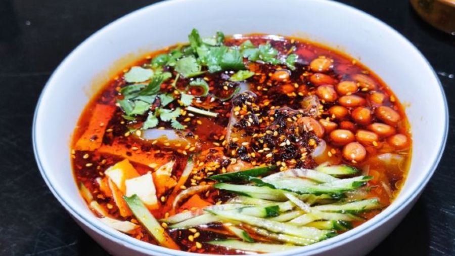 BAI KONG QUE DAI WANG FU CU LIANG YAN