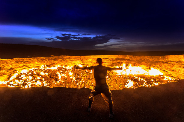 Turkmenistan | The Eternal Flame Wonder of the Door to Hell Desert