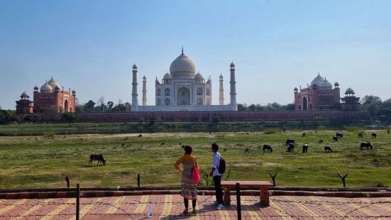 Taj Mahal view from across the