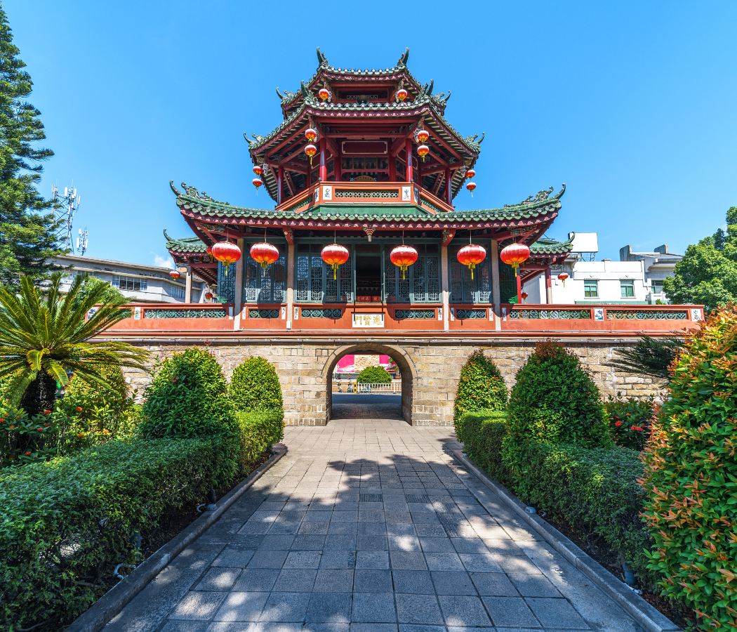 Jinxian gate tower area