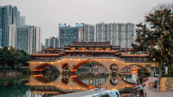 Chengdu Night Cruise Jinjiang Boat Ticket- Round Round-trip from Dongmen Wharf [Single Ticket]