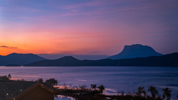 Sunset Sightseeing at Lugu Lake