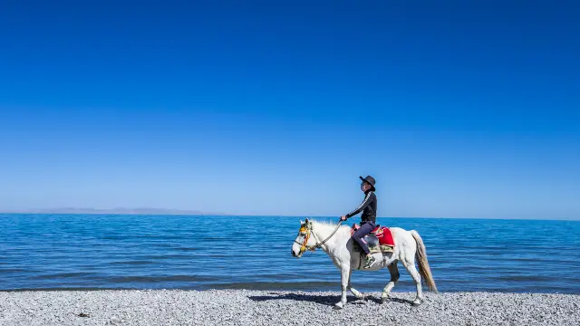 Horse Riding in Qinghaihu