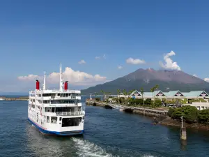 Ferry Boarding to Sakurajima