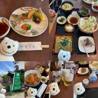 クマ散歩：旅館みはるで宮ヶ瀬の昼下り