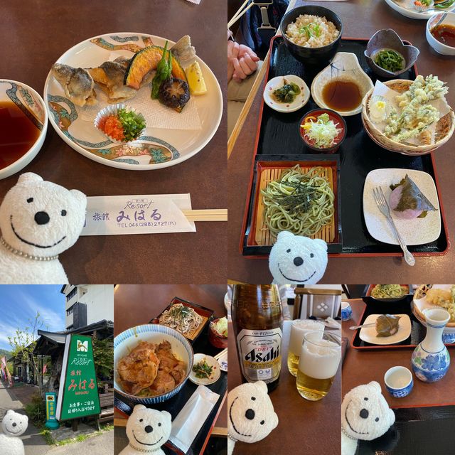 クマ散歩：旅館みはるで宮ヶ瀬の昼下り