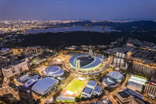 โรงแรมใกล้สนามกีฬาหวงหลง