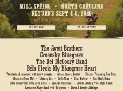 Earl Scruggs Music Festival 2026