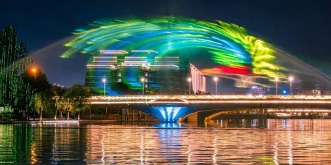 如意湖景區夜間航班票小童