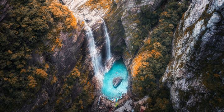 Three Cascades Waterfall
