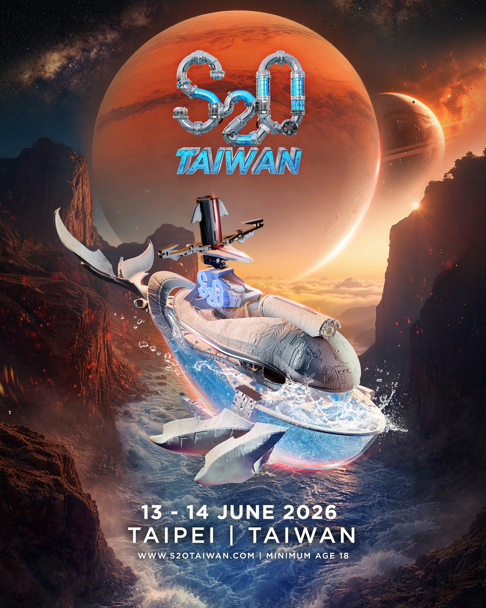 中國台灣台北 · 2026 S2O Taiwan 潑水音樂節 | 大佳河濱公園