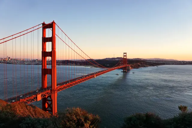 Blick auf die Golden Gate Bridge, San Francisco