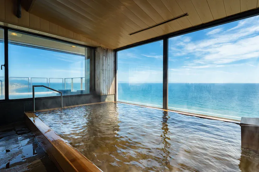 Baden in warmwaterbronnen in Hakodate