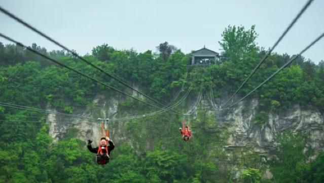 Ziplining in Guiyang