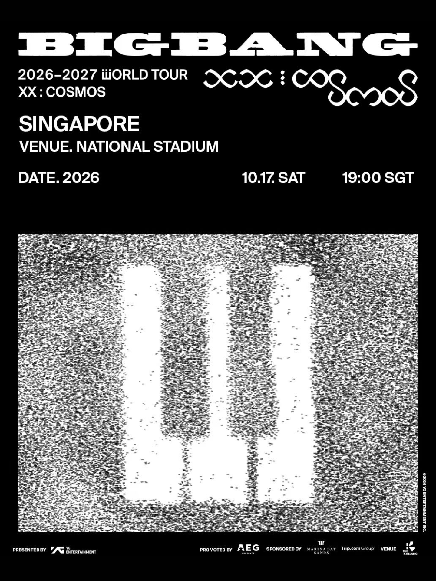 シンガポール | BIGBANG 2026-2027 WORLD TOUR < XX : COSMOS > IN SINGAPORE | シンガポール国立競技場