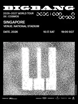 Singapore | BIGBANG 2026-2027 WORLD TOUR < XX : COSMOS > IN SINGAPORE