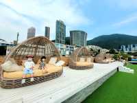 親子好去處]被泡泡包圍~海邊手搖船+攤位遊戲 |海邊泡泡嘉年華