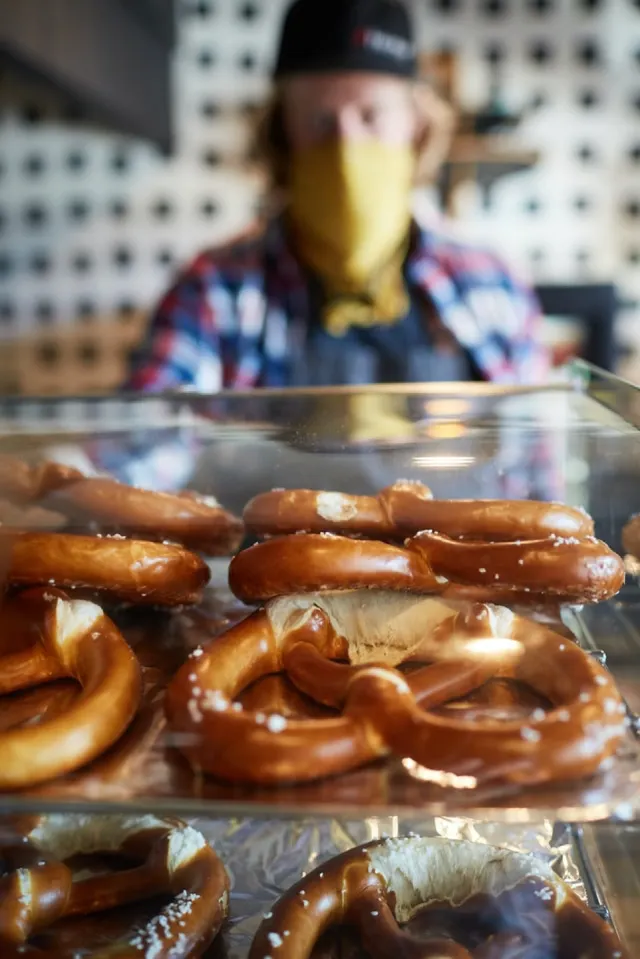 Pretzels are everywhere in Munich