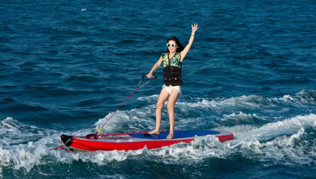 Wakesurfing in Wanning