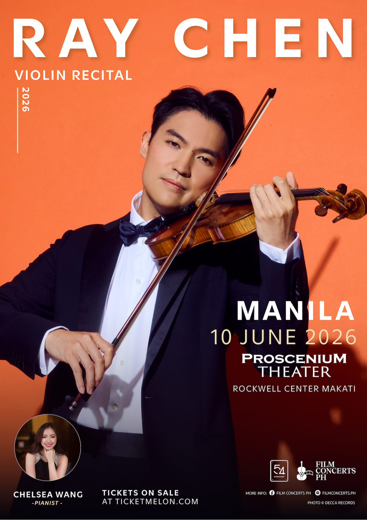 Makati | Ray Chen Violin Recital - Manila 2026 | Proscenium at Rockwell