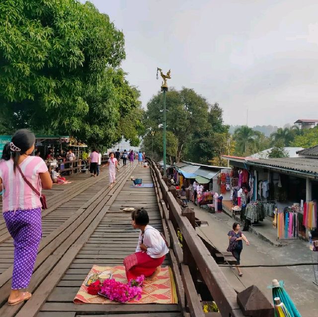 สะพานมอญ สะพานไม้ที่ยาวที่สุดในประเทศไทย