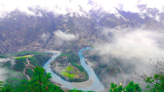 The First Bend of Nujiang River