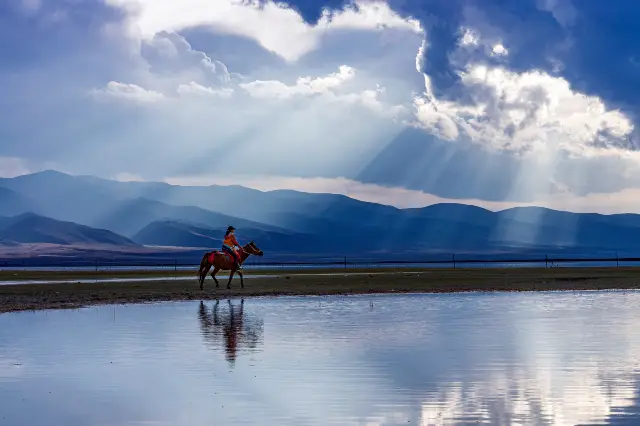 Horse Riding in Qinghaihu