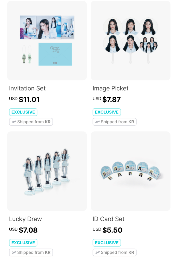 en-XX | Official Merchandise Purchase Information