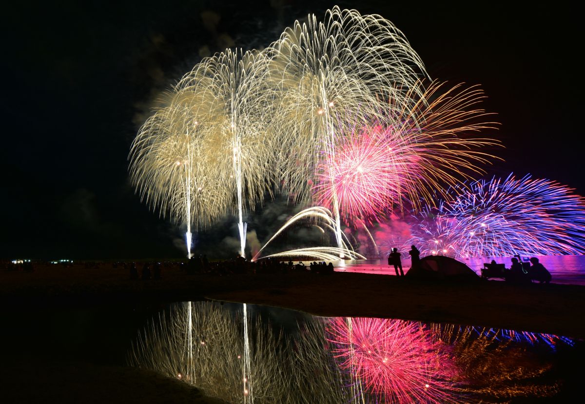Teradomari Port Festival Grand Fireworks Display on the Sea | Nagaoka