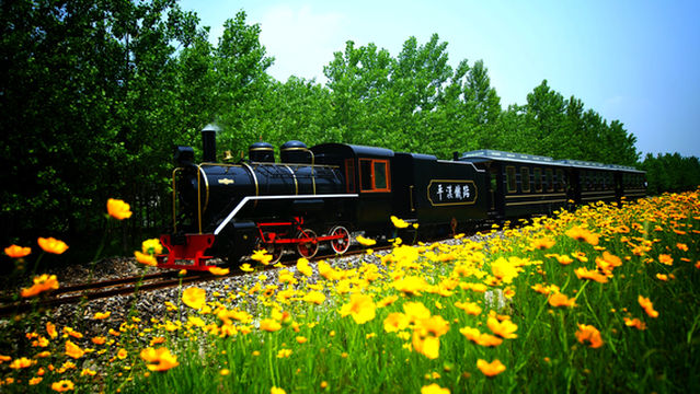 Jigong Mountain Pinghan Railway Old Train