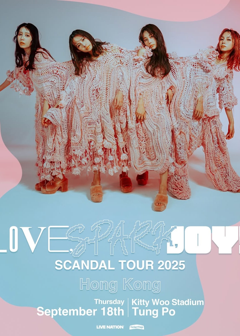 中國香港 · SCANDAL 2025《LOVE, SPARK, JOY!》巡迴演唱會 | 胡李名靜體育館