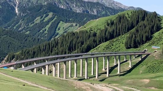 果子沟大桥是中国新疆维吾尔自治区境内高速通道，位于果子沟峡谷