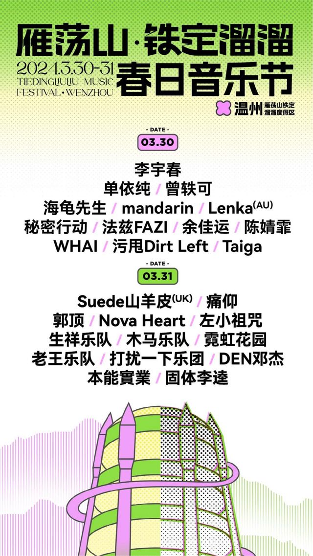 【溫州】雁盪山鐵定溜溜春日音樂節 | 鐵定溜溜