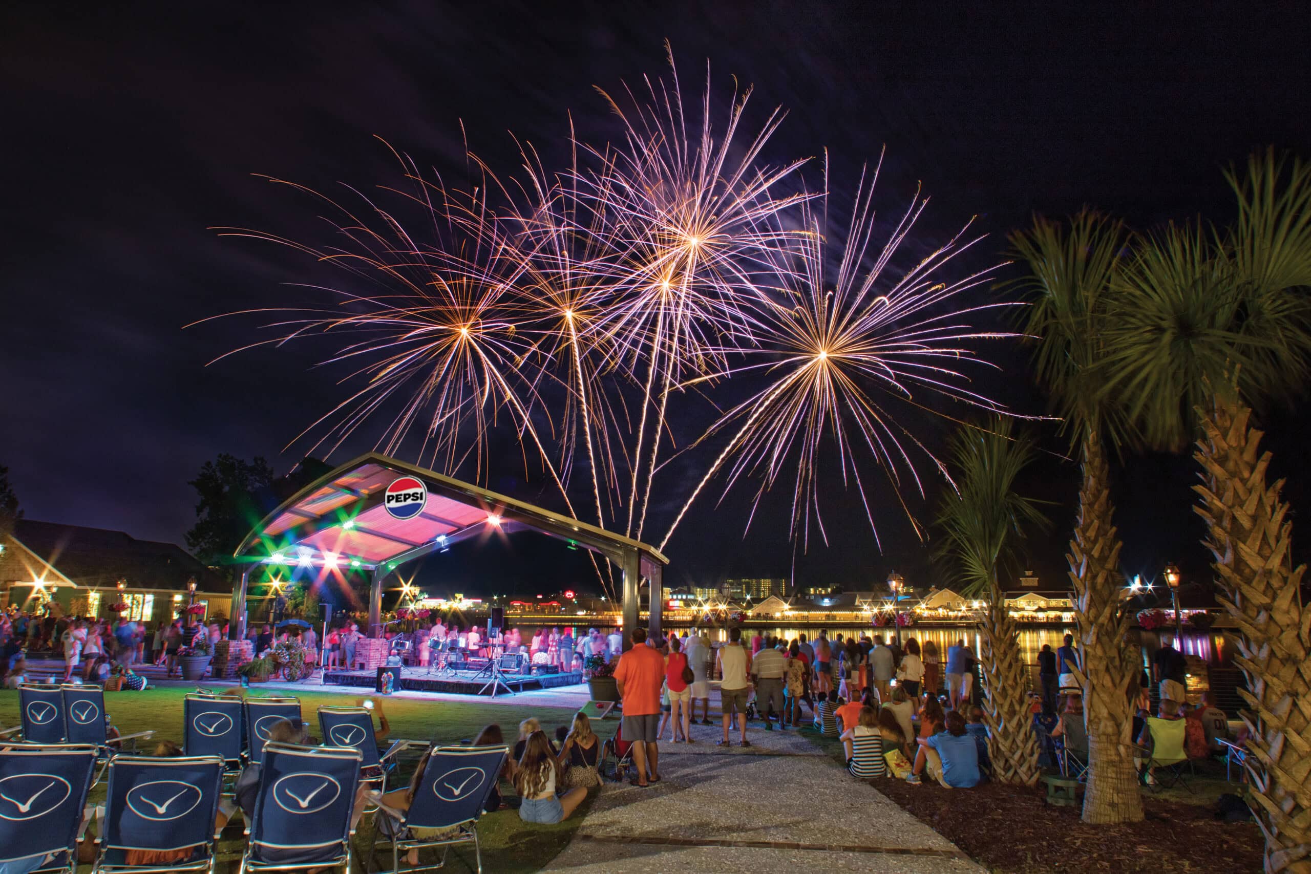Monday Night Fireworks at Barefoot Landing | North Myrtle Beach