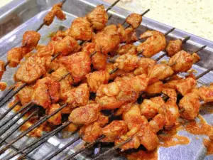马义黑白条烤羊肉