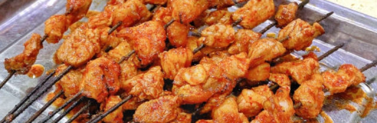 马义黑白条烤羊肉