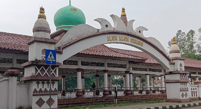 Western Town Square Of Serang City