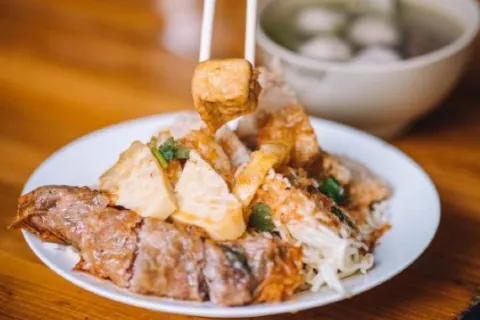 公园和尚豆干面