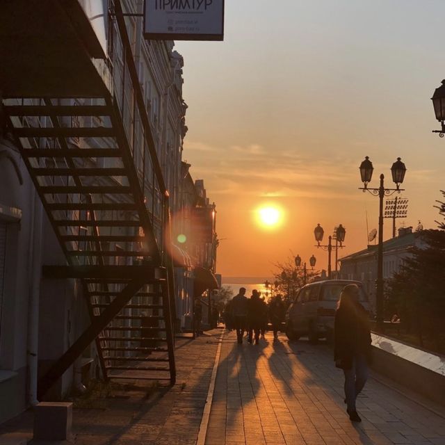 ウラジオストクの夕陽を眺めに。