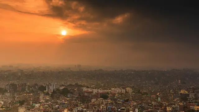การชมพระอาทิตย์ขึ้นที่กาฐมาณฑุ