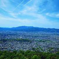 京都　街並みが一望できる大文字山